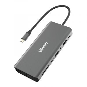 VINNIC 15 in 1 USB-C PD USB C Hub PD 100W快充無線充電擴展器