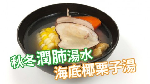 海底椰栗子湯食譜  止咳潤肺+解燥清熱