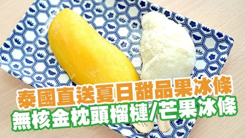 長沙灣／觀塘工廈食品店泰國直送夏日甜品　無核金枕頭榴槤冰條／芒果冰條