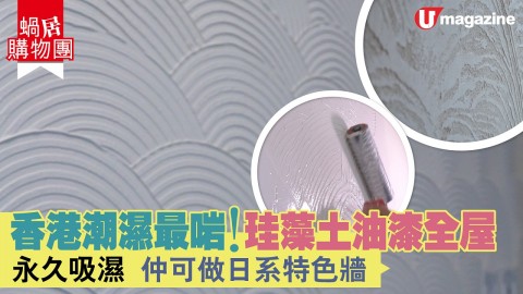 【蝸居購物團】香港潮濕最啱！珪藻土油漆全屋 永久吸濕 仲可做日系特色牆