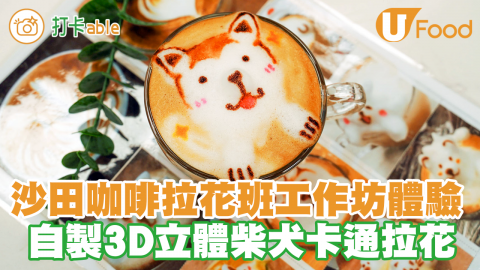 沙田石門咖啡拉花班工作坊體驗　自製3D立體卡通拉花／Latte Art Workshop