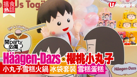 【搵食熱話】開party必備！Häagen-Dazs X 櫻桃小丸子 小丸子雪糕火鍋 冰袋套裝 雪糕蛋糕