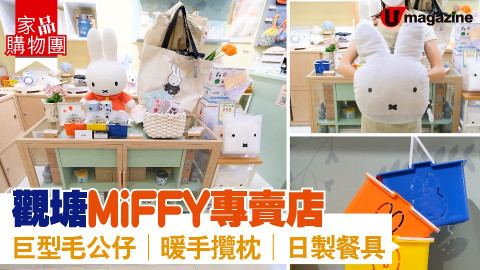 【家品購物團】觀塘MiFFY專賣店  必買巨型毛公仔、暖手攬枕、日製餐具