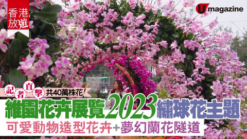 【香港放遊】維園花卉展覽2023 繡球花主題 可愛動物造型花卉、夢幻蘭花隧道