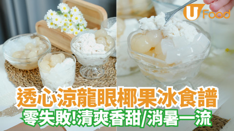 龍眼椰果冰食譜｜零失敗！夏天消暑一流／冰涼爽甜